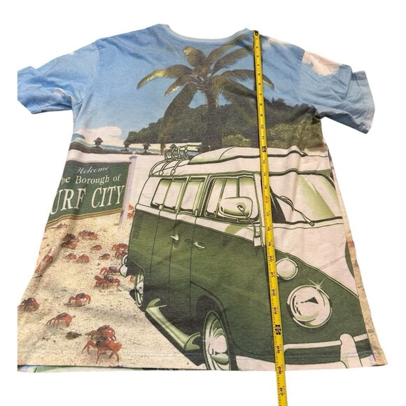 Ex Xtreme T Shirt VW style Bus Surf City Beach crabs summer XL light weight soft - Picture 6 of 10